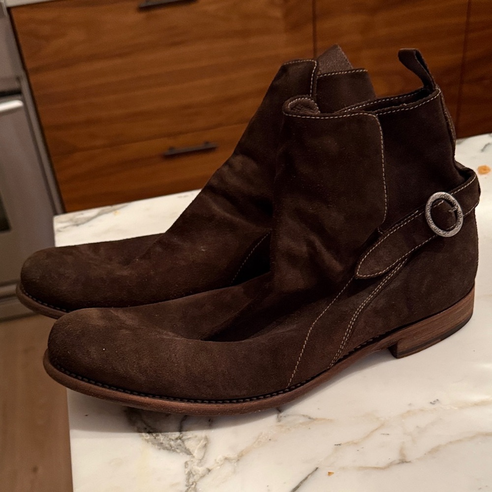 Paul Smith Dark Brown Chukka Boots with Buckle - Picture 4 of 5